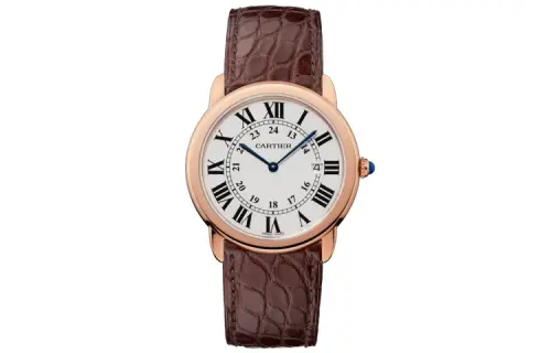 CARTIER RONDE DE Quartz Movement 30m Waterproof Unisex Watch 36mm Silver Dial Stainless Steel Case