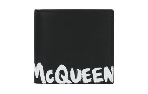 Alexander McQueen Graffiti Logo Bifold Wallet