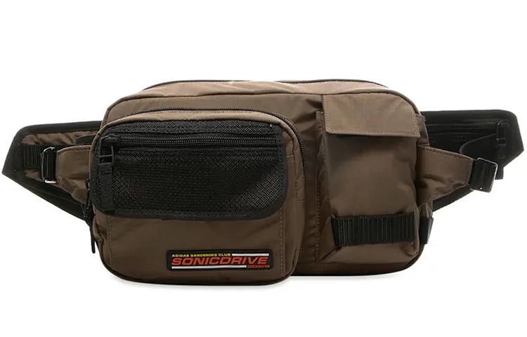 Adidas Consortium Nylon Fabric Fanny Pack Regular Unisex Brown