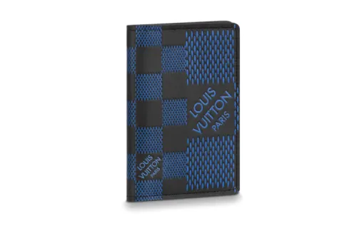 LOUIS VUITTON Pocket Organizer Damier Infini Navy Blue
