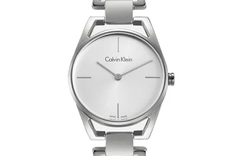 CALVIN KLEIN Quartz Charming Collection Wrist Watches Quartz Movement Stainless Steel Watchband Silver Dial