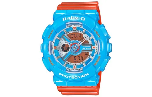 CASIO BABY G Quartz Movement Resin Strap Watch Women's Watch White Dial