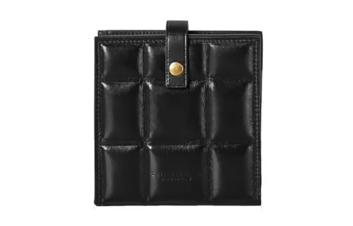 Bottega Veneta Bottega Veneta Luggage Collection Calfskin Wallet Women's Black