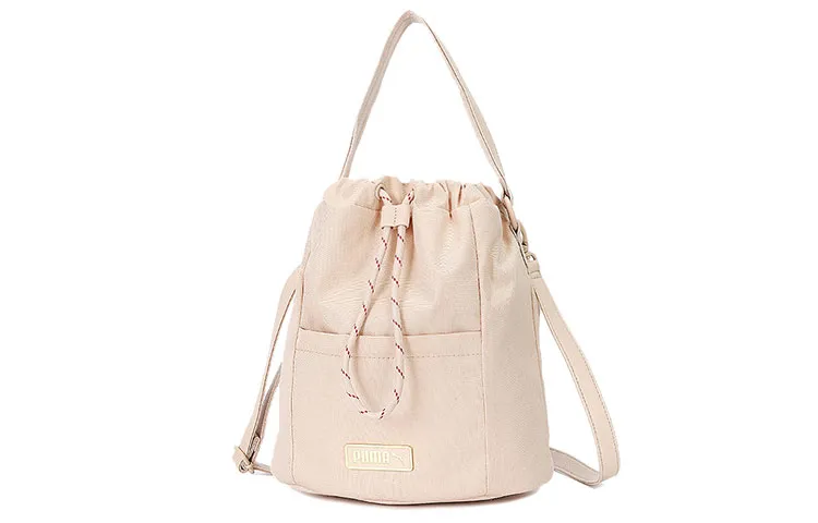 PUMA Fabric Bucket Bag, One Shoulder Handbag Regular Women's Quicksand