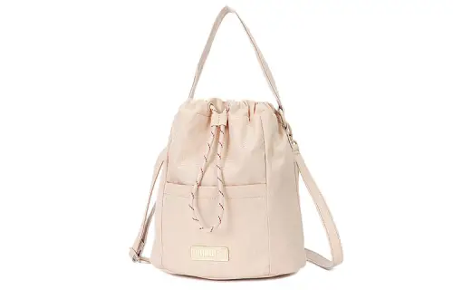 PUMA Fabric Bucket Bag, One Shoulder Handbag Regular Women's Quicksand