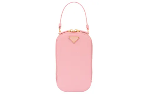PRADA Saffiano Leather Handbag Mini Women's Petal Pink