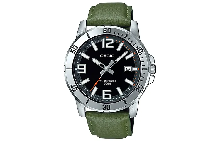 CASIO Men Standard Series Black Watch MTP-VD01L-3BV