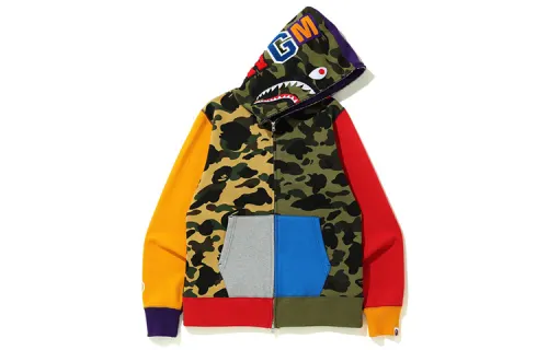 Bape 1st Camo Crazy Shark Full Zip Hoodie