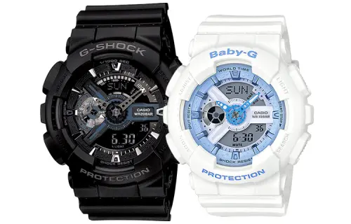 CASIO Unisex Pair Table Series Black Watch