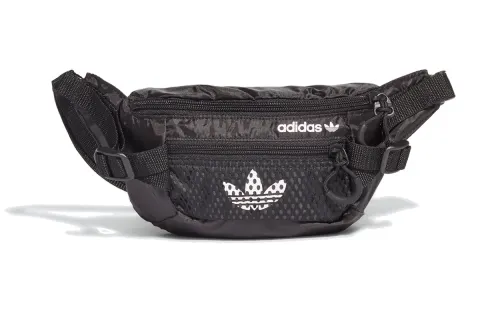 Adidas Originals Polyester Crossbody Bag, Sling Bag, Fanny Pack Regular Unisex Black