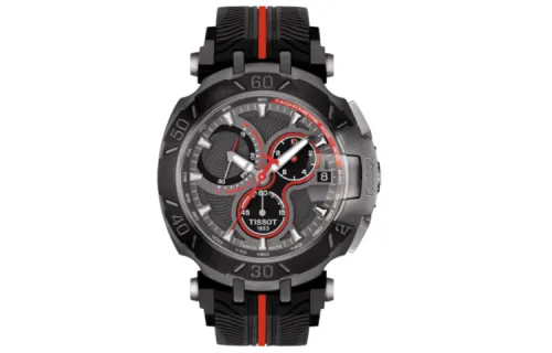 TISSOT Race Collection Quartz Movement Men's Watches Watch 45.25mm Black Dial Stainless Steel Case
