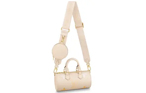 LOUIS VUITTON SummerPapillon Calfskin Handbag, Shoulder Bag, Crossbody Bag Small Women's Vanilla Yellow