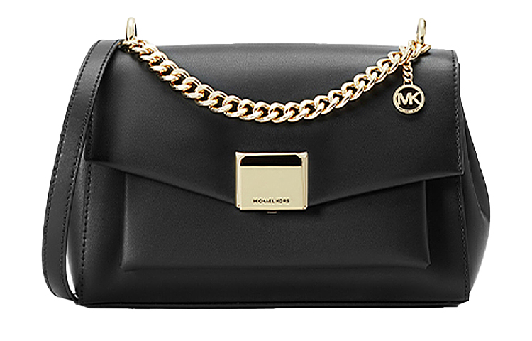 MICHAEL KORS Lita Cow Leather Crossbody Bags Medium Women's Black