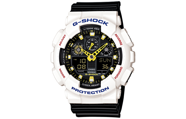 CASIO Casio, fashionable trend classic LED waterproof shockproof anti-magnetic lights, quartz men's watch, black dial, quartz mechanism, Japanese and Korean