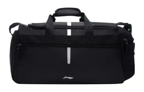 Li Ning Training Series Polyester Handbag, Shoulder Bag, Crossbody Bag, Gym Bag Unisex Black