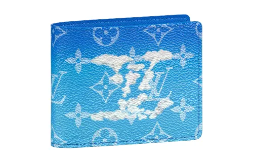 LOUIS VUITTON Slender Wallet Clouds Monogram Blue