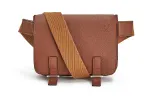 LOEWE Soft Grain Cow Leather Fanny Pack Men's Cognac