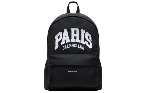Balenciaga City Collection Recycled Nylon Backpack Men's Black