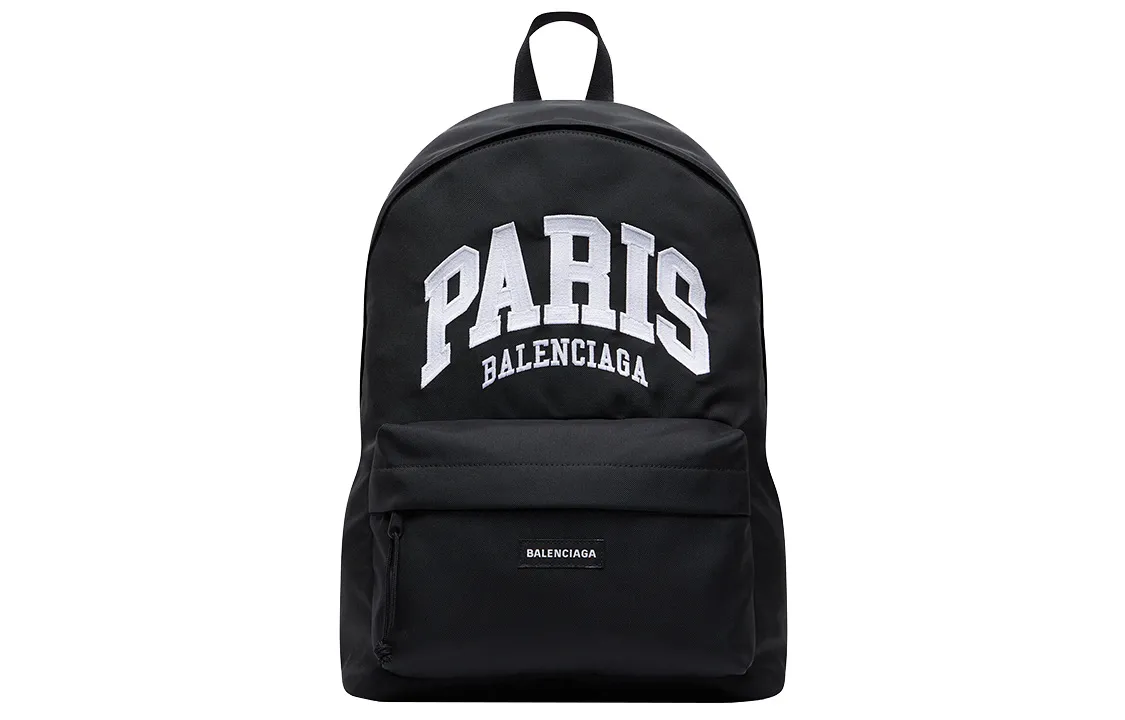 Balenciaga City Collection Recycled Nylon Backpack Men's Black