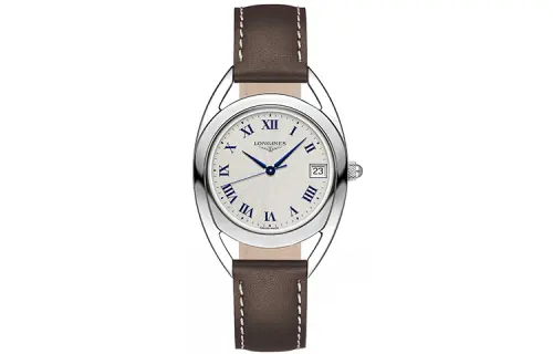 LONGINES Rider Collection Quartz Movement 30m Waterproof Women's Watch 34mm White Dial Stainless Steel Case