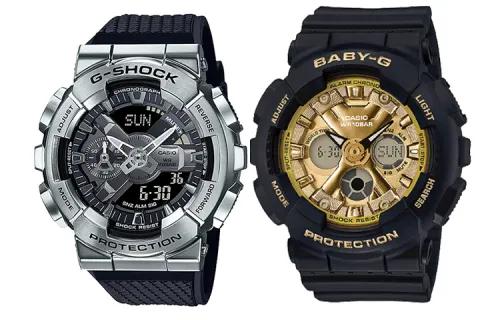 CASIO Unisex Pair Table Series Black Watch