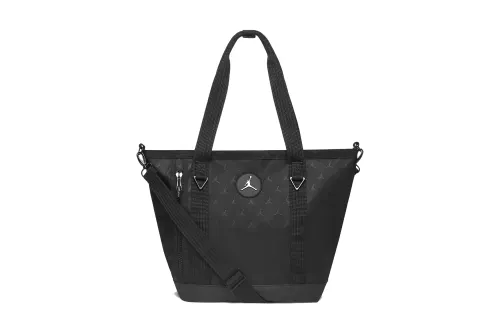 Jordan Polyester Tote Bag, Shopping Bag, Shoulder Bag Regular Unisex Pure Black