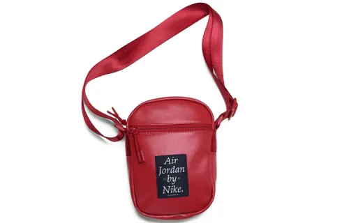 Jordan Nike Collaboration Polyester Shoulder Bag, Crossbody Bag Unisex Red