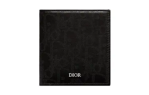 DIOR Leather Wallet Men's Black