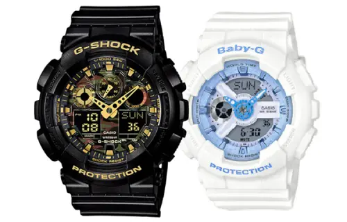 CASIO Unisex Pair Table Series Black Watch