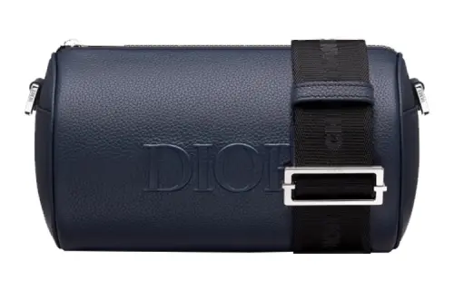 DIOR Roller Cow Leather Shoulder Bag, Crossbody Bag Men's Blue