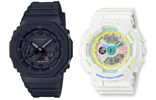 CASIO Unisex Pair Table Series Black Watch