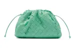 Bottega Veneta POUCH Cloud Bag Sheepskin Handheld Shoulder Bag, Crossbody Bag Mini Women's Green