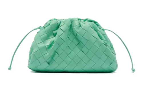 Bottega Veneta POUCH Cloud Bag Sheepskin Handheld Shoulder Bag, Crossbody Bag Mini Women's Green