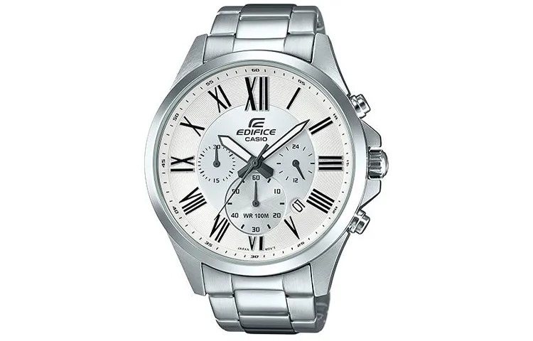 CASIO Men EDIFICE White Watch EFV-500D-7A