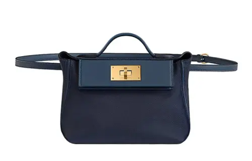 HERMES 24/24 Evercolor And Swift Leather Shoulder Bag, Crossbody Bag, Handbag, Fanny Pack Mini Women's