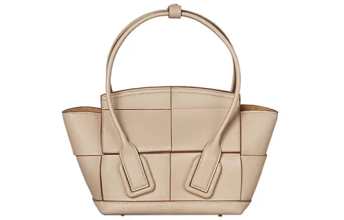 Bottega Veneta ARCO Smooth Finish Calfskin Bow And Arrow Bag, Shoulder Bag, Crossbody Bag, Handbag Mini Women's Almond