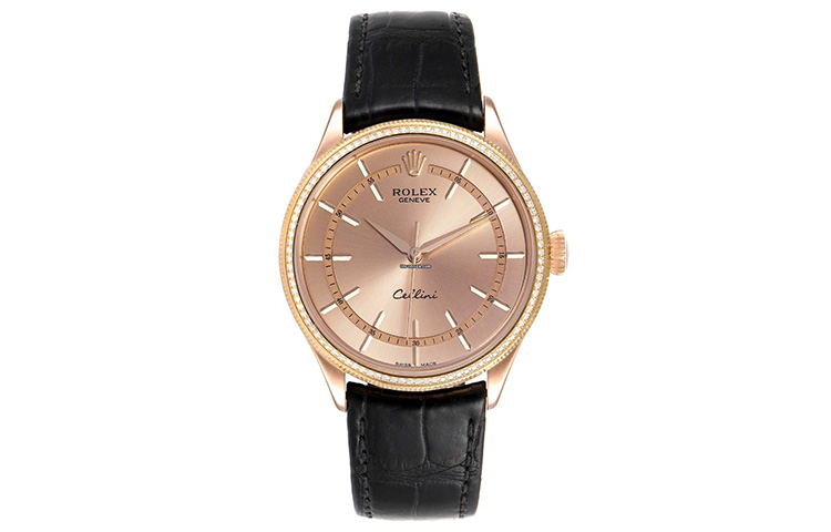 ROLEX Cellini Collection Automatic Mechanical Movement Waterproof Men's Watches Watch 39mm Gold Dial