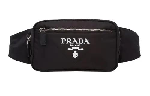 PRADA Nylon Fanny Pack Men's Black