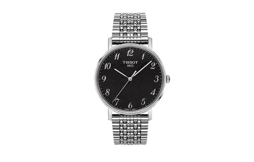 TISSOT Meishi Collection Quartz Movement Men's Watches Watch 38mm Black Dial Stainless Steel Case