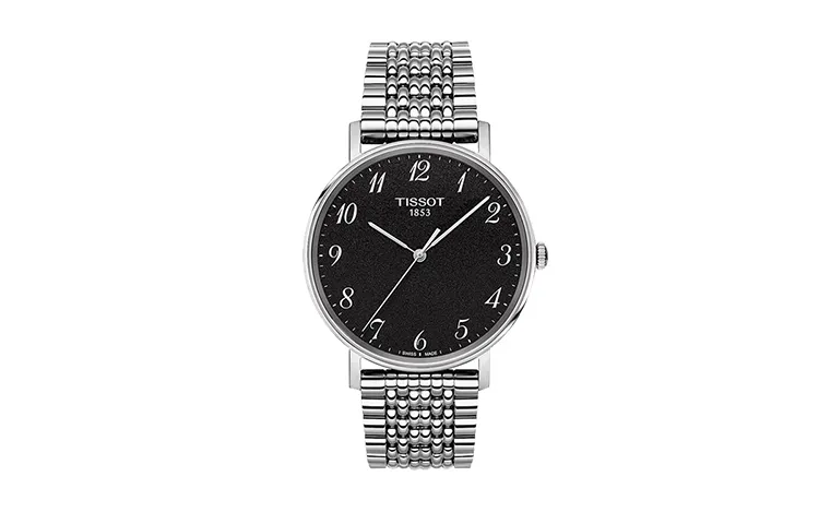 TISSOT Meishi Collection Quartz Movement Men's Watches Watch 38mm Black Dial Stainless Steel Case