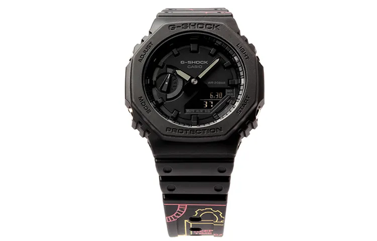 CASIO G SHOCK Rural Oak QQ20 Anniversary Edition Quartz Movement Watch Men's Watches Black Dial