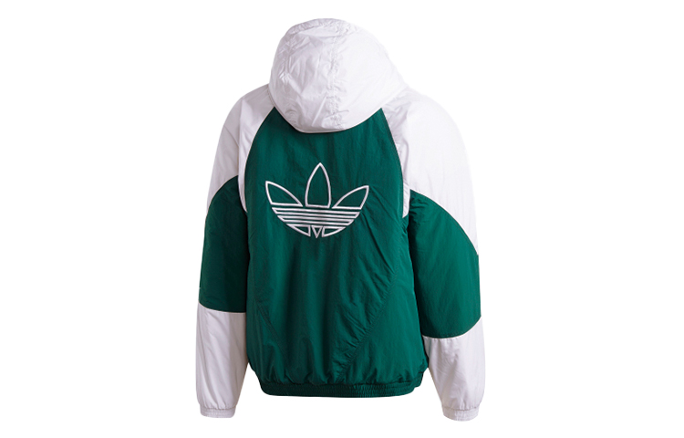Мужская куртка adidas originals BIG TREFOIL (зеленая) — фото 2