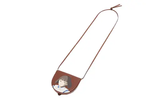 LOEWE Heel Cow Leather Crossbody Bags Small Unisex Havana Brown