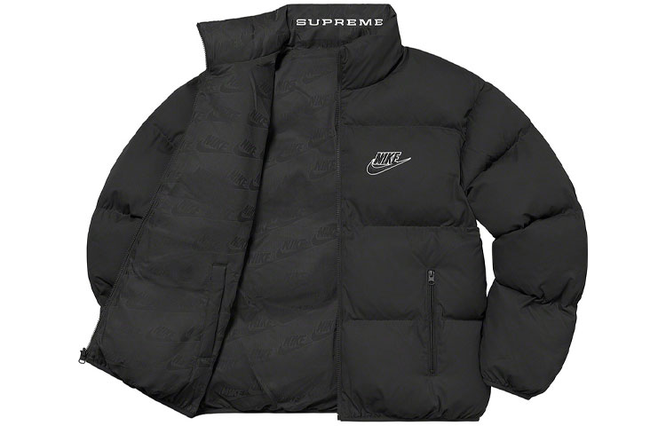 Куртка Supreme x nike reversible puffy jacket SS21 (мультиколор) — фото 8
