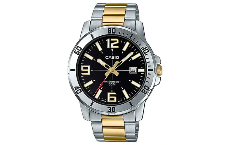CASIO Men Standard Series 49mm Black Watch MTP-VD01SG-1B