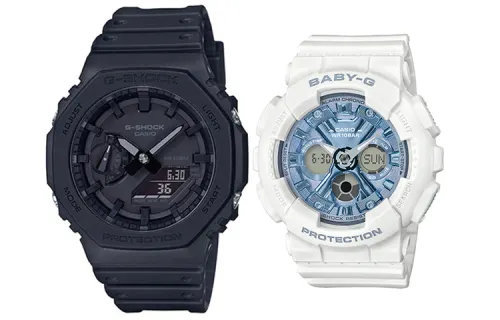 CASIO Unisex Pair Table Series Black Watch
