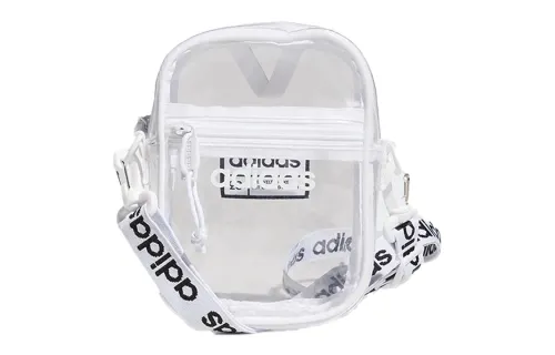 Adidas Fashion Zip Closure Crossbody Bags Regular Unisex Transparent