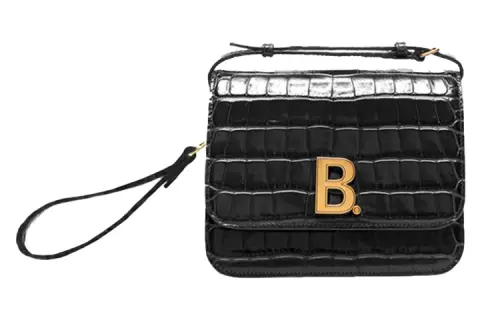 Balenciaga Cow Leather Shoulder Bag, Crossbody Bag Women's Black