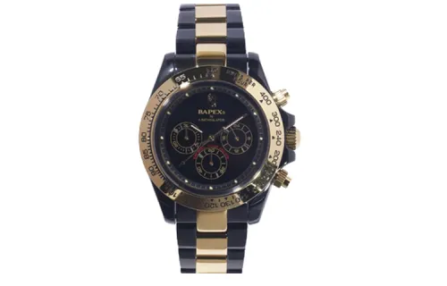 A BATHING APE Bape Watch Collection Water Resistant For Everyday Use Quartz Movement Stainless Steel Strap