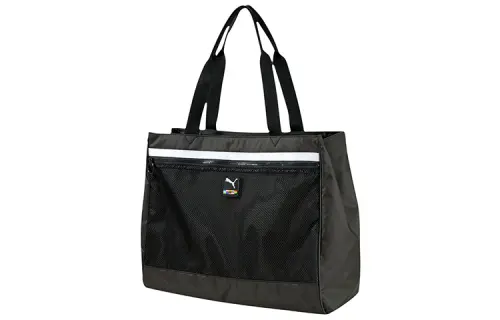 PUMA Fabric Tote Bag, Shopping Bag, Handbag, Shoulder Bag Regular Unisex Black